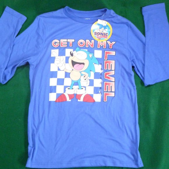 Sonic The Hedgehog Long Sleeve T-Shirt XL NWT - Picture 1 of 6